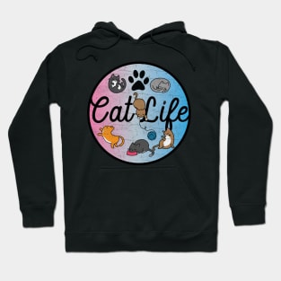 Cute & Funny Cat Life Adorable Circle of Kittens Hoodie